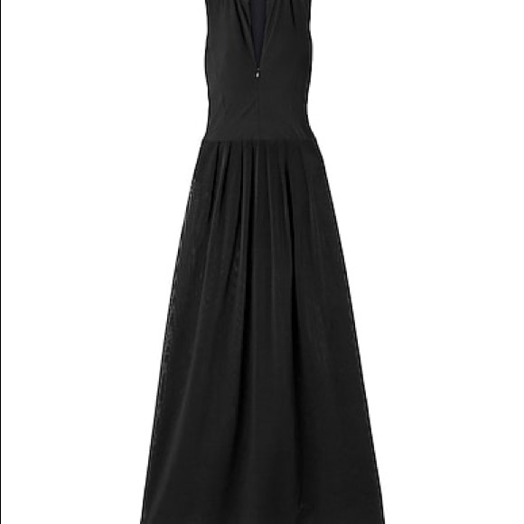 Zeus + Dione black front zipper long dress - Picture 6 of 12